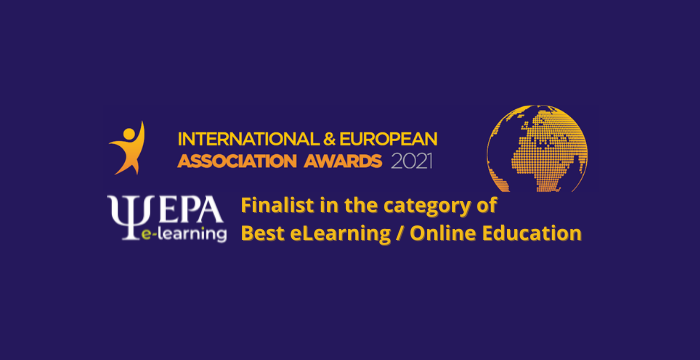 EPA e-learning - finalist for the International & European Association Awards 2021
